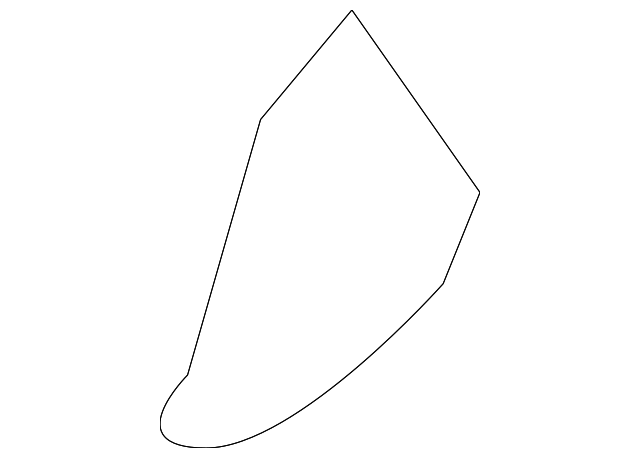 955-531-349-00 Деталь DOOR SHELL FRONT COVER, LEFT