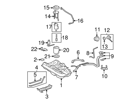 FUEL SYSTEM/FUEL SYSTEM COMPONENTS for 2008 Toyota Camry #1
