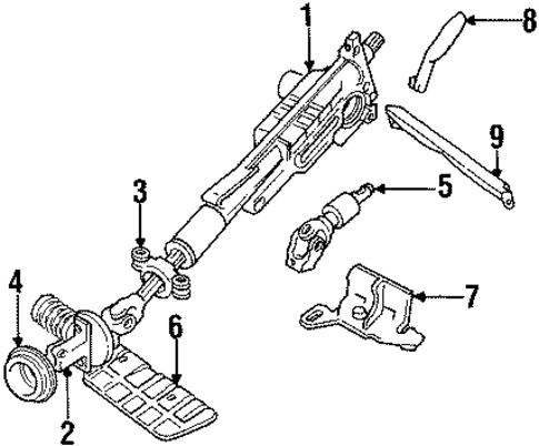 850 STEERING COLUMN ASSEMBLY