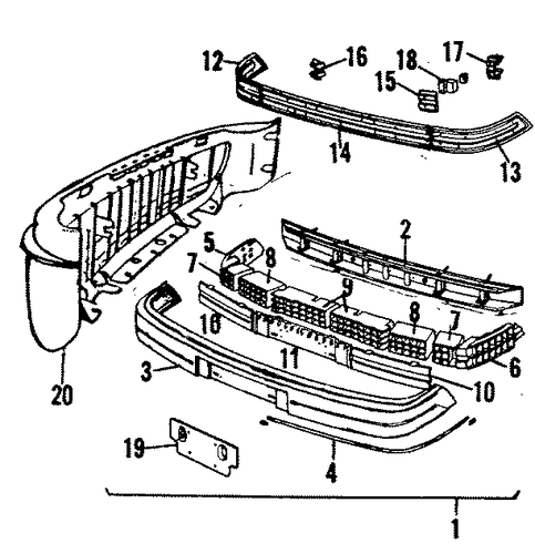 900 BUMPER & COMPONENTS - FRONT