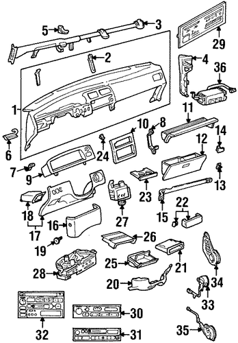 ELECTRICAL/GAUGES for 1997 Toyota T100 #1