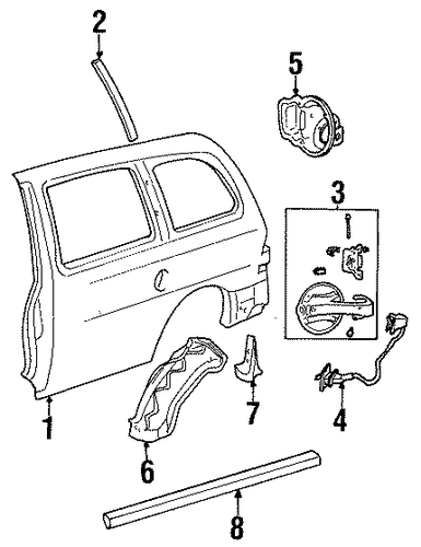 Windstar EXTERIOR TRIM - SIDE PANEL