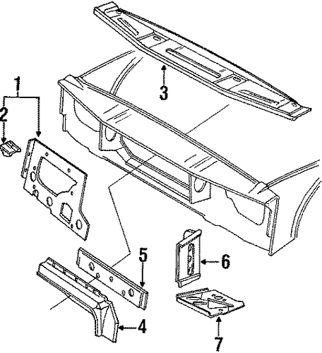 XJ12 RADIATOR SUPPORT