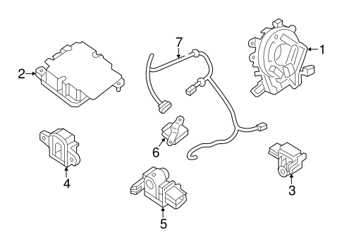 Electrical/Air Bag Components for 2013 Nissan Altima #2