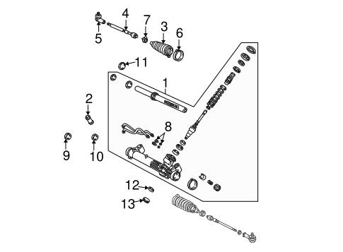 Steering/Steering Gear & Linkage for 2001 Ford Focus #2