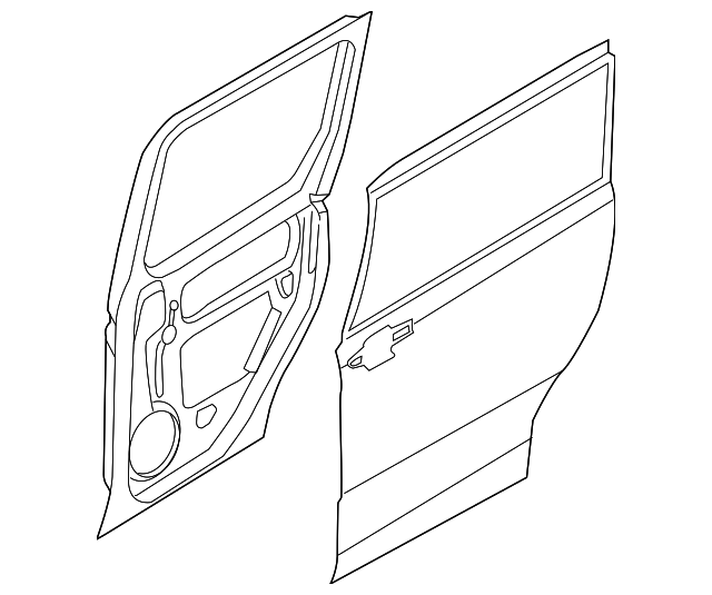 DT1Z-1724622-C Деталь DOOR SHELL, RIGHT