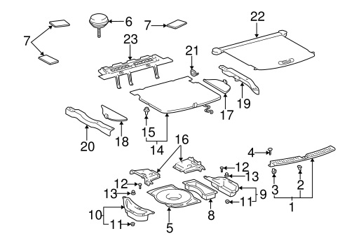BODY/INTERIOR TRIM - REAR BODY for 2007 Toyota Highlander #1