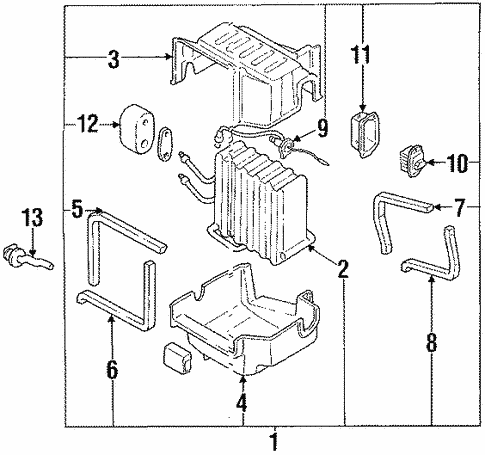 HVAC/Condenser, Compressor & Lines for 1996 Nissan 300ZX #2