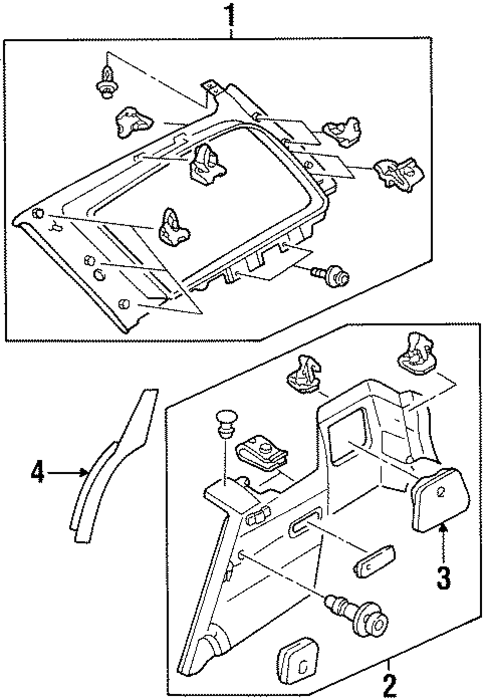 Tracer INTERIOR TRIM - QUARTER PANELS