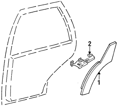 Tracer INTERIOR TRIM - QUARTER PANELS
