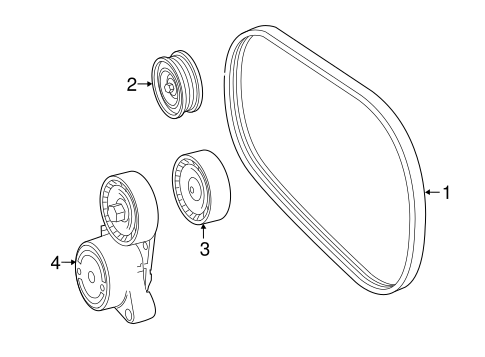 Belts & Pulleys for 2016 Mercedes-Benz GLE 63 AMG® #0