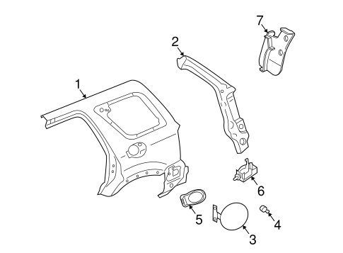 Mariner QUARTER PANEL & COMPONENTS