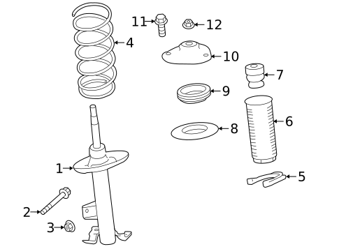 Struts & Components for 2020 Infiniti QX50 #0