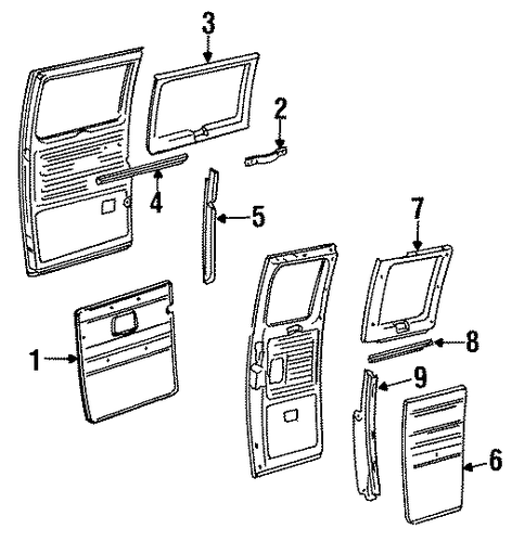 G2500 INTERIOR TRIM - SIDE DOOR 2