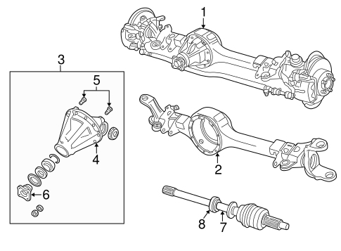 Range Rover CARRIER & FRONT AXLES