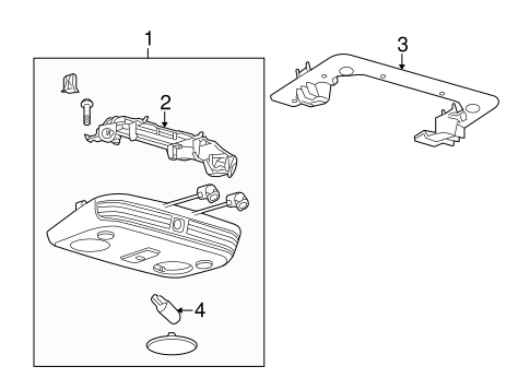 Body/Overhead Console for 2013 Ford Mustang #1