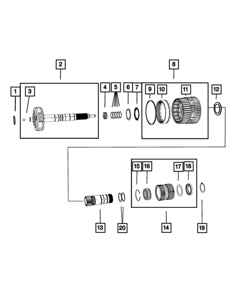 Gear Train for 2012 Jeep Grand Cherokee #0