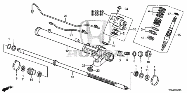 P.S. Gear Box Components (Hps) for 2011 Honda Accord Crosstour #0