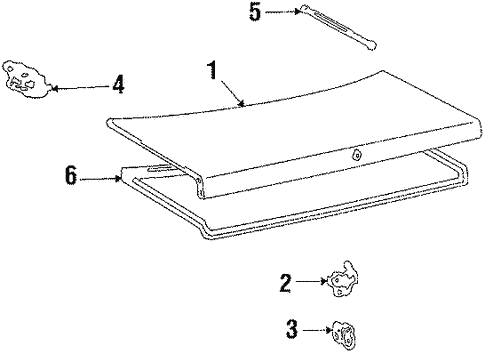 Lid & Components for 1986 Toyota Celica #0
