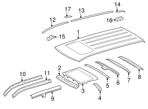 BODY/ROOF & COMPONENTS for 2012 Toyota Highlander #1