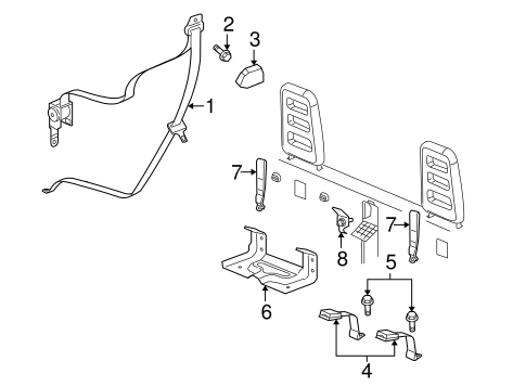 Dakota REAR SEAT BELTS 2