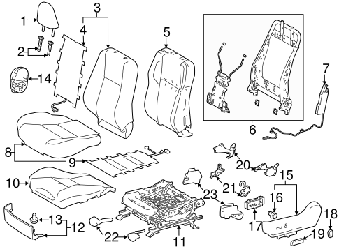 ELECTRICAL/POWER SEATS for 2014 Toyota Corolla #1