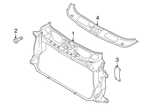 Panamera RADIATOR SUPPORT