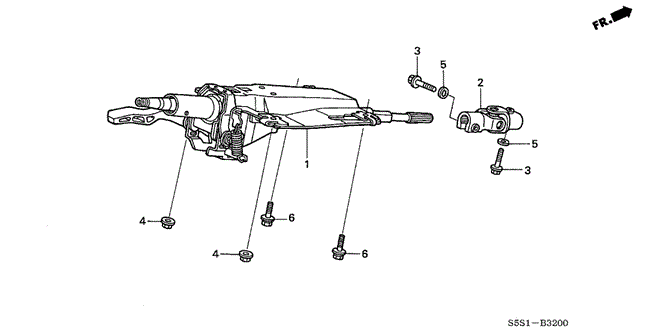 Chassis/Steering Column for 2003 Honda CIVIC HATCHBACK #1