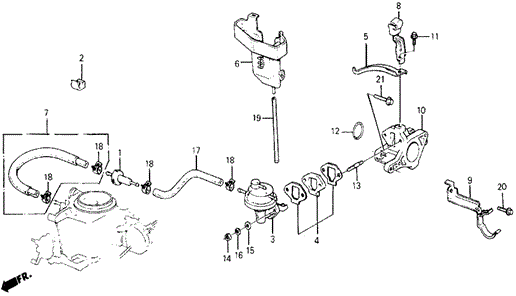 ENGINE/FUEL PUMP - FUEL TUBING for 1985 Honda CIVIC 5-DOOR #1