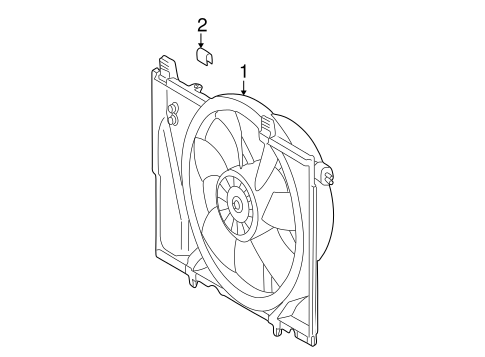 Cooling Fan for 2004 Mercedes-Benz SL 600 #0