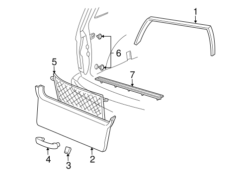 Body/Interior Trim for 2004 Ford Freestar #1
