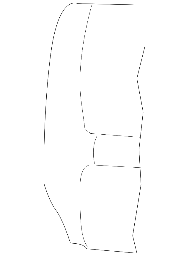 HVA000250 Деталь SEAT BACK PAD, RIGHT