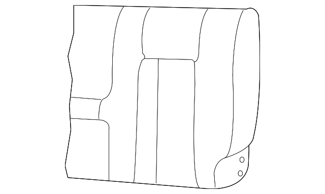 HMA500380PUY Деталь SEAT BACK COVER, RIGHT