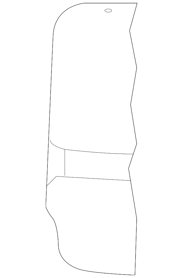 HMA500430PUY Деталь SEAT BACK COVER, LEFT