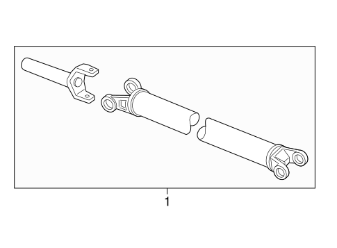 Rear Suspension/Drive Shaft for 2002 Ford E-250 Econoline #1