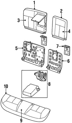Taurus REAR SEAT COMPONENTS 2
