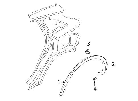 Exterior Trim - Quarter Panel for 2020 Infiniti QX50 #0