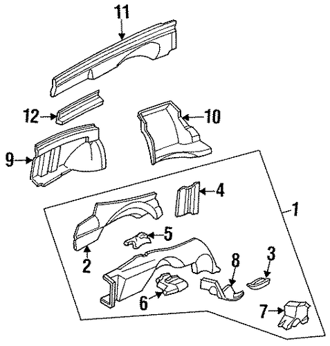 Outrigger, L Front Side Frame Outrigger, L Front Side Frame