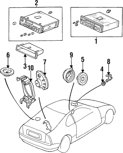 OEM Honda 39140-SS0-A01 - Inst Panel Speaker OEM Honda 39140-SS0-A01 - Inst Panel Speaker