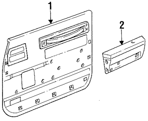 LeBaron INTERIOR TRIM - FRONT DOOR