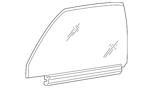 5181110 Деталь DOOR GLASS, LEFT