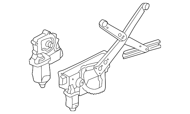5184916 Деталь WINDOW REGULATOR, LEFT