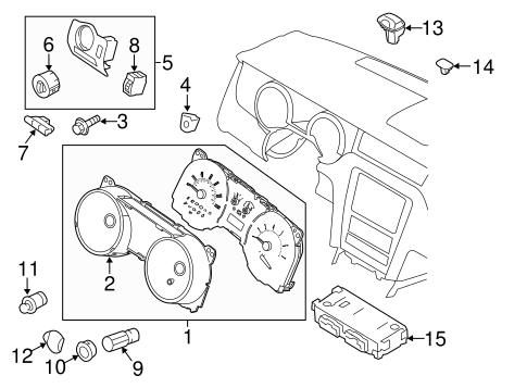 Electrical/Headlamp Components for 2014 Ford Mustang #2