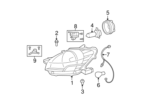 ELECTRICAL/HEADLAMP COMPONENTS for 2007 Toyota Yaris #1