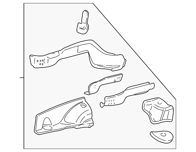 3F1Z16054AA Деталь APRON/RAIL ASSY, RIGHT