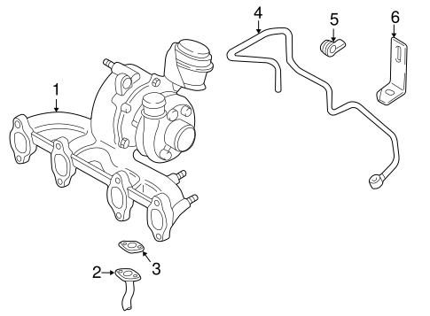 Turbocharger & Components for 2002 Volkswagen Golf #0
