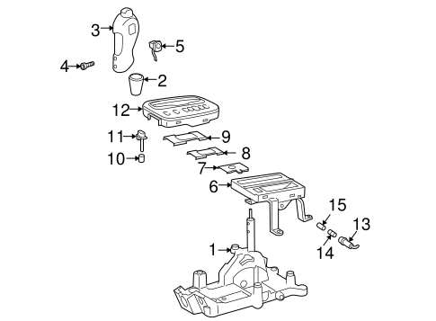 BODY/TRANSMISSION SHIFT LEVER for 2005 Toyota Celica #1