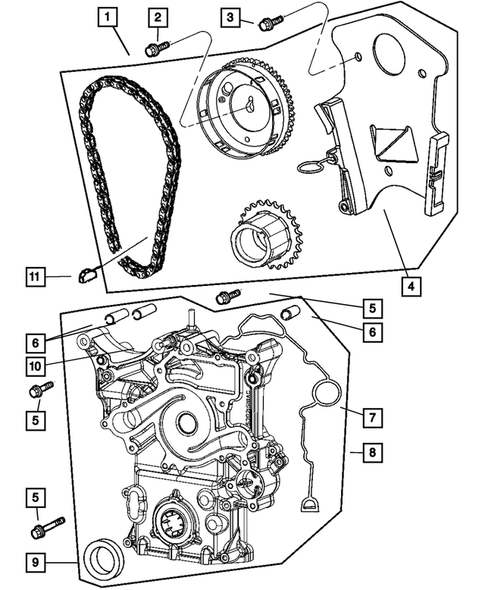 Timing Belt and Cover for 2005 Dodge Durango #0