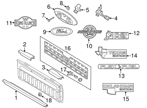 Body/Exterior Trim - Pick UP Box for 2013 Ford F-350 Super Duty #1