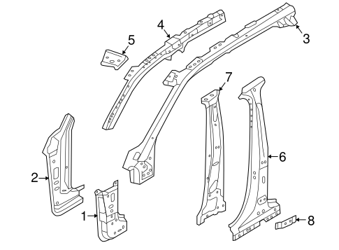 XC90 CENTER PILLAR